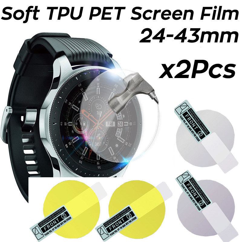 Smart Watch Accessories - 2 Stück Weiche Hydrogel-Folie Kratzfeste Schutzfolie
