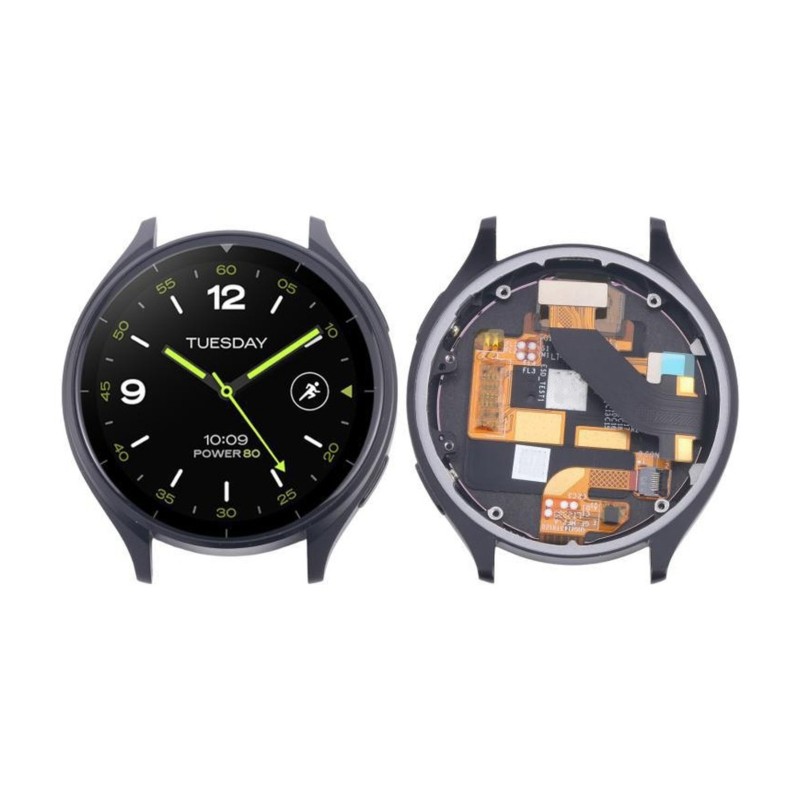 Smartwatch Watch Accessories - BTLIFE-Touchscreen-Baugruppe LCD mit Rahmen Schwarz Ersatz