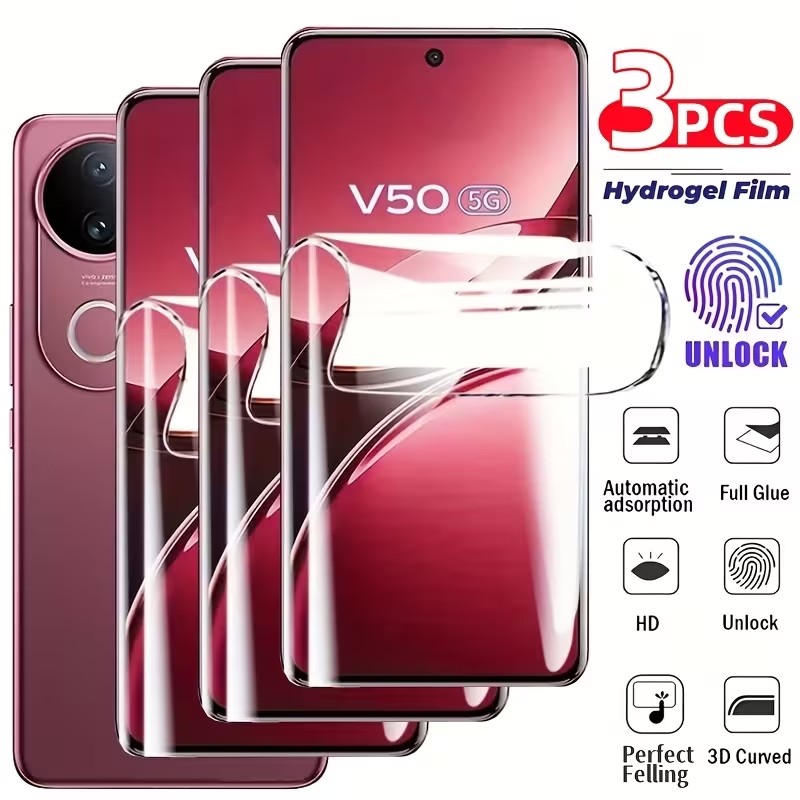 Vivo V40 - 3 Stück Hydrogel-Folie für Vivo V21E
