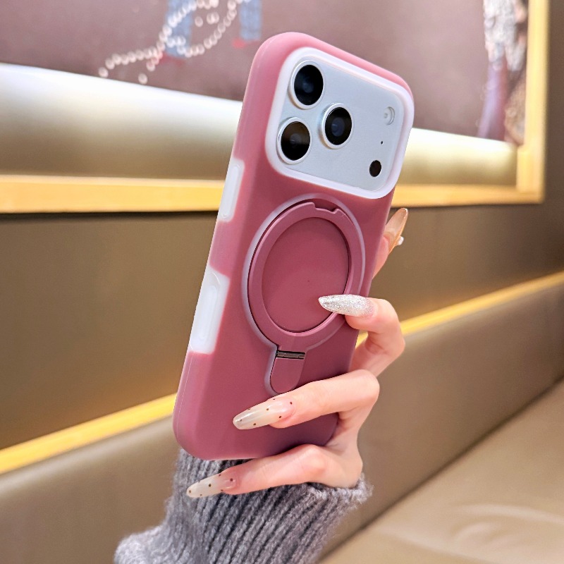 Magnetic Charging Stand - Luxuriöser bunter Jelly-Metallringständer für Magsafe-Handyhülle für